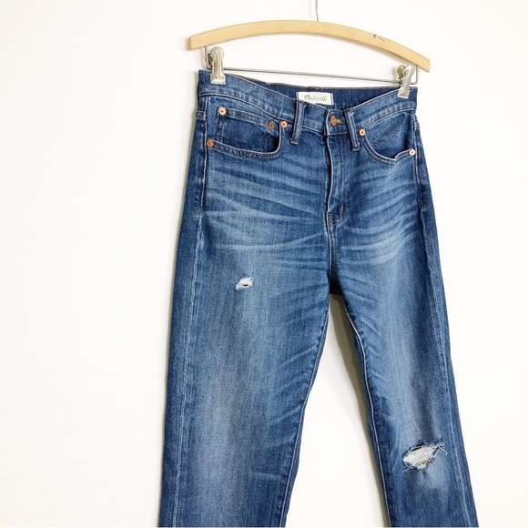 Madewell straight crop distressed jeans - Picture 11 of 14